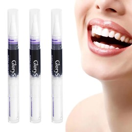 LQIOACU Teeth Whitening Pen, Whitening Pen, Bleaching Teeth, Purple Teeth Whitening Pen, Teeth Whitening Efficiently Fast Removes Tough Stains, Teeth Whitening Set (3 Pieces)