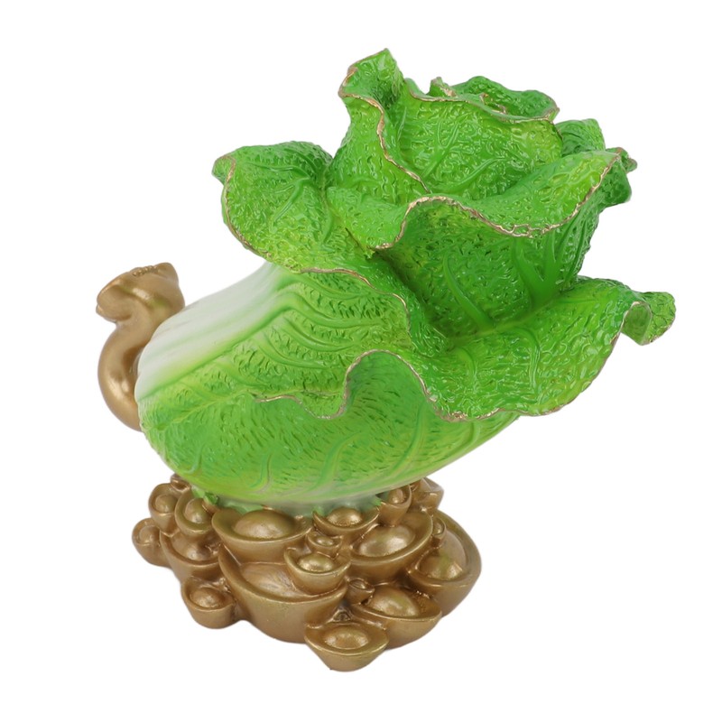 Lucky Cabbage Crafts Chinese Bai Cai Ornament Resin Feng Shui