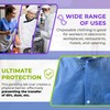 AMZ Disposable Lab Coats for Adults, Large. Pack of 30