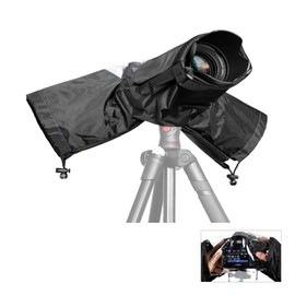Waterproof Camera Cover, Camera Rain Sleeve, Camera Rain Cover, DSLR Rain Cover, DSLR Camera Cover, Professional Weather Shield & Outdoor Cover For All Cameras, Soft, Black