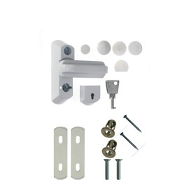 Face Fix Sash Jammer Upvc Security Bolt White Full Locking Kit