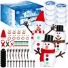 9 Pack Christmas Crafts, DIY Christmas Snowman Clay for Kids,