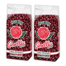 Camellia Brand Dried Small Red Beans – Premium Dried Beans, Caribbean style Red Beans, Jamaican Rice and Peas, for Soups, Stews, and Vegetarian Meals – Non-GMO, Gluten-Free, 1 Pound (Pack of 2)
