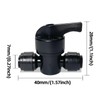10 Pack Quick Connect 1/4" Drip Irrigation Shut Off Valve,