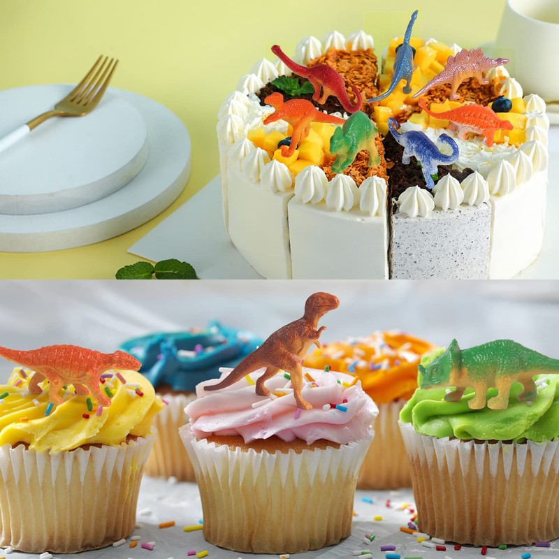 DERAYEE 32 Pieces Mini Dinosaur Toy Dinosaur Gift for Boys