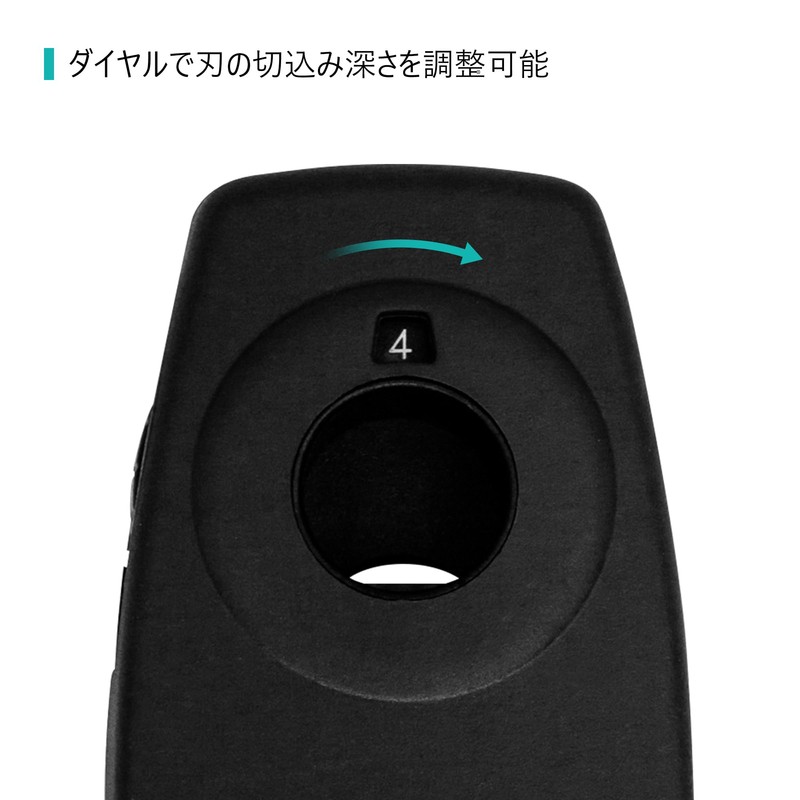 Panduit CJAST Adjustable Single-Handed Cable Jacket Stripping Tool, Black