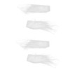 Abaodam 2pairs Fake Eyebrows Self Adhesive Kit,White Eyebrows Facial Hair