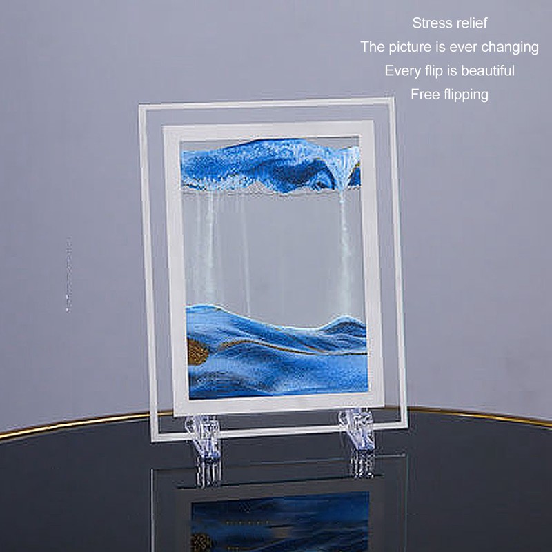 7 Inch Moving Sand Art Picture 3D Deep Sea Dynamic