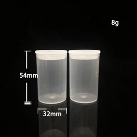 UUYYEO 12 Pcs Clear Plastic Film Canisters Small Film Storage Case Tube Camera Film Holder Fish Hook Containers Bead Organizer Containers Small Accessories Storage Containers