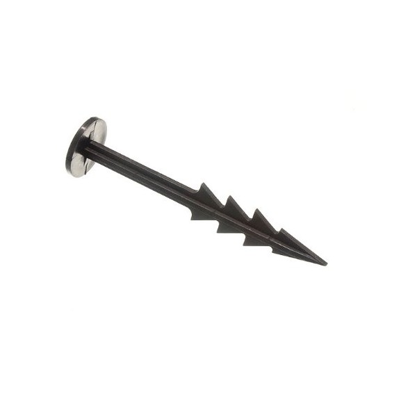 20 Of Black Plastic Push Or Knock In Large Camping