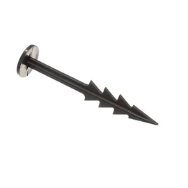 20 Of Black Plastic Push Or Knock In Large Camping Tent Pegs