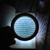 10X Large Double Layer Optical Magnifying Glass with LED Light