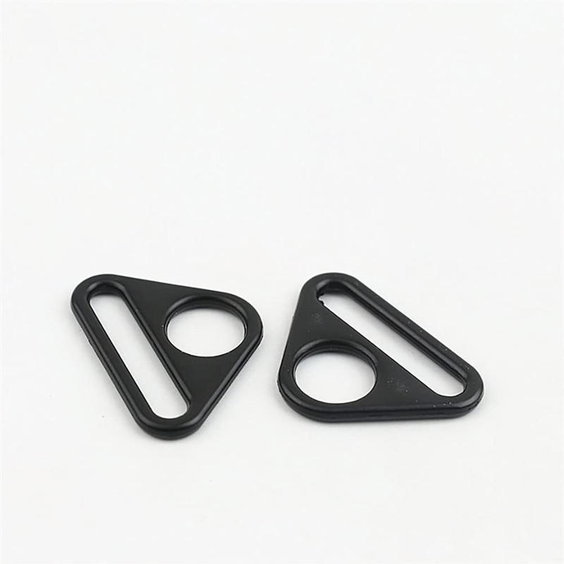 JIHUOO Pack of 20 Metal Triangle Buckle Triangle Ring Swivel