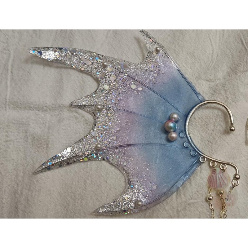 CoBtee Ear Cuffs Auricular Fins Elf Ear Cuffs Clips Earrings