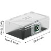 AICase Biometric Fingerprint Storage Box, Transparent Portable Jewelry Cash Safe