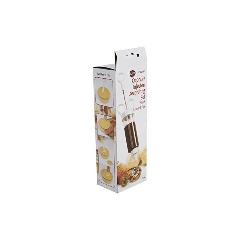 Norpro 3566 Cupcake Injector Decorating Set, 9-Piece