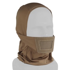 Balaclava Headwear Mesh Full Face Mask Cover Gears for Hunting Paintball Airsoft Tactical Outdoor Camo CS Motorcycle Cycling Women Men (Tan)
