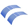 Motorcycle Wheel Rim Stripe Decal, 16pcs Bike Motorcycle 16-18inch Reflective