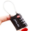 OW-Travel Cable Lock 3 Digit Combination Lock Suitcase Lock Padlock