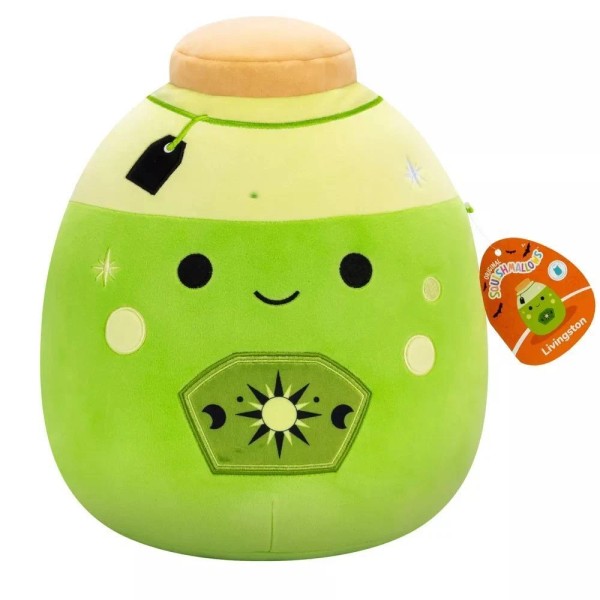 Squishmallows 12" Livingston Neon Green Potion with Label Plush