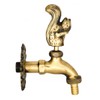 Brass Squirrel Garden Outdoor Faucet Decorative Antique Brass Wall Mount