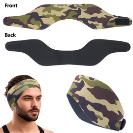 Swimming Headband-Waterproof Swim Ear Band Protection for Kids and Adults Doctor Recommended to Keep Water Out and Hold Ear Plugs in-Water Headband for Surfing,Diving,Pool,Showering,Beach(Camouflage)