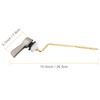 Hibbent Universal Metal Side Mount Toilet Handle Replacement Kit, Brass