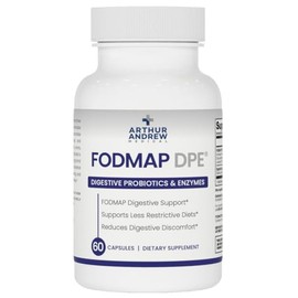 Arthur Andrew Medical - FODMAP DPE, probióticos digestivos y enzimas, alivio para intolerancia FODMAP y alimentos altamente fermentables, veganos,... 