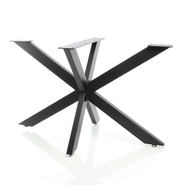 Table Runners Steel Table Frame 71 x 68 x 120 cm Spider Frame in Black Table Legs with Spider Profile