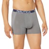 Nautica Men's Bamboo Rayon Spandex 3-pack Boxer Brief, Black/Lead/Alloy, Medium