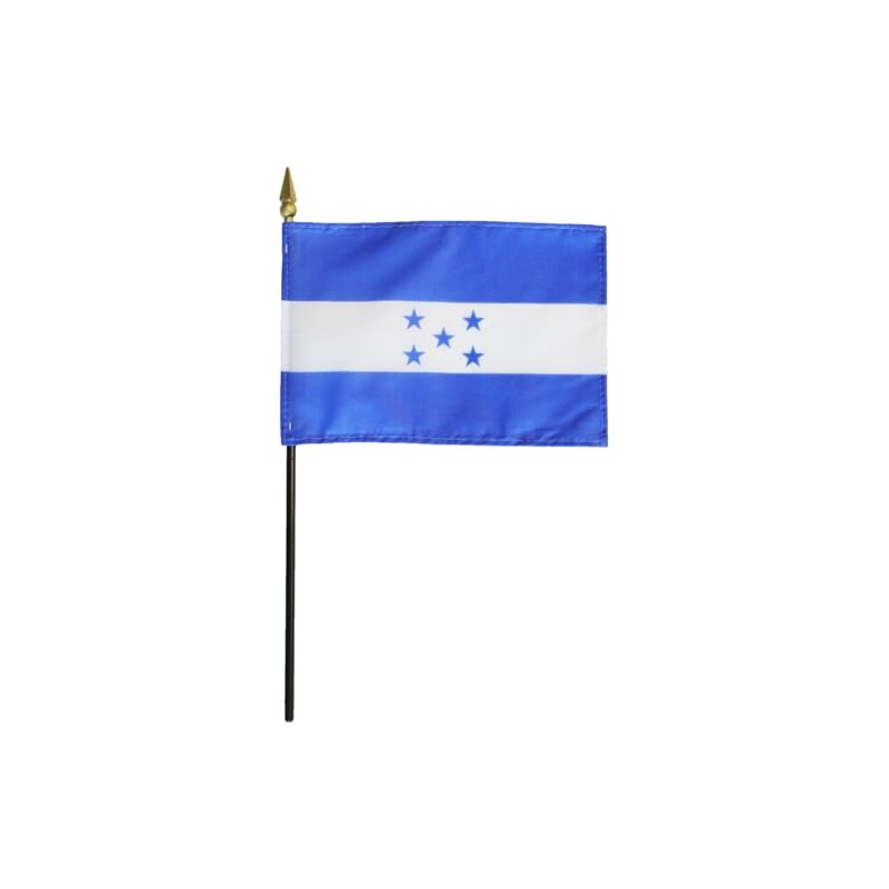 Honduras - 4 in x 6 in World Stick Flag