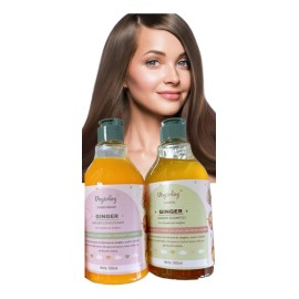 Shampoo Y Acondicionador Jengibre, Anticaida, Suave, Brillo