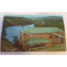 Famous Hardy Dam On Muskegon River Postcard Vintage Antique