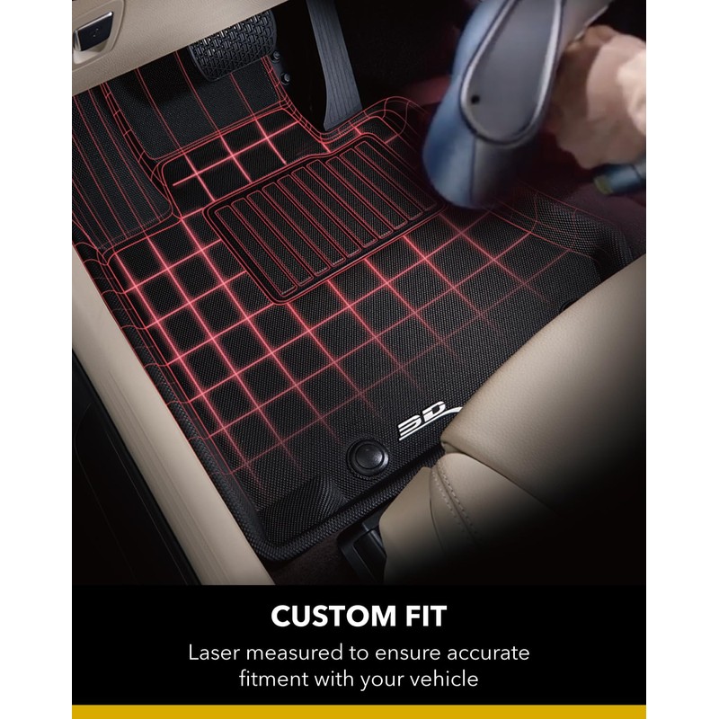 3D MAXpider Custom Fit Kagu Floor Mat (Black) Compatible with