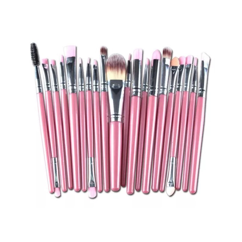 Generic Set De Brochas Cosméticas, 20 Unidades, Set De Maquillaje,