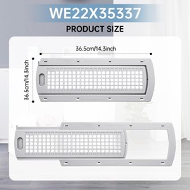 WE22X35337 Washer Dryer Lint Screen Cover Grid And Lint Filter Slide Guide Assembly,Compatible with GE&Hotpoint Dryer Replacement for WE01X25915 WE01X25914