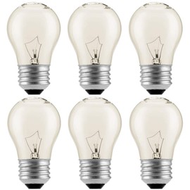 Oven Light Bulbs，Appliance Oven Refrigerator Bulbs,120V 40 Watt Lava Lamp Reflector，A15 Shape，E26 Base，Reflector Type (6)