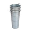 ChooseInOne Galvanized Metal Vases 10.6 Inch Set of 4 Rustic-Style