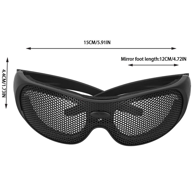 AIXXCUVQ Metal Mesh Safety Glasses Reliable Eye Safety For Outdoor