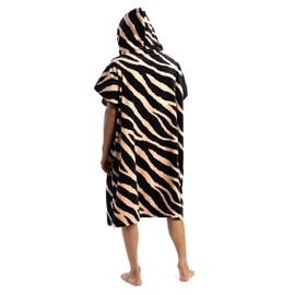 LEUS Original ECO Poncho – 100% Certified Sustainably-Sourced Cotton, Super Absorbent, Quick Drying, Oversized for Changing – Men, Women, and Kids - Dazzle - Large