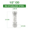 TAISHER 1PCS 304 Stainless Steel 1/2" Tube OD Check Valve(Ferrule