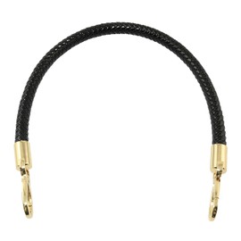 RLECS Detachable PU Leather 20 Inch Short Strap for Handbag Shoulder Bag Strap Replacement Handmade Bag DIY Accessories, Black