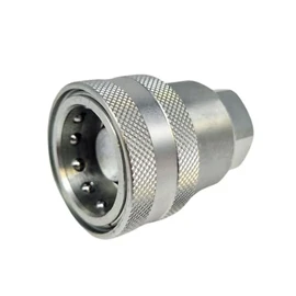 Female Trailer Brake Quick Release Coupling, DN08, 150 Bar Rated, 24 L/min (3/8" BSP)