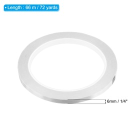 PATIKIL Whiteboard Tape 1/4" 6mmX66m, 3 Pack Thin Dry Erase Tape for Graphic Chart Marking DIY Art, White