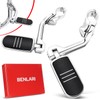 Benlari Highway Pegs, 1.25" Highway Foot Pegs Long Angled Stainless
