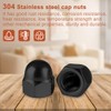 Drenky Cap Nuts M8 Black Stainless Steel A2 V2A Acorn