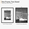 Acovy 8x10 Picture Frame, Aluminum 8x10 Frame Matted to 5x7,