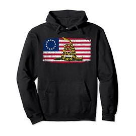 Gadsden flag American Pullover Hoodie