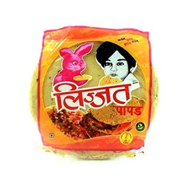 Lijjat Black Pepper Papad 200G (Pack of 6)