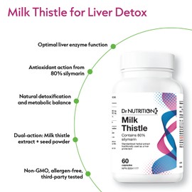 Dr Nutrition 360 - Milk Thistle 500mg - Liver Protectant- 60 Capsules